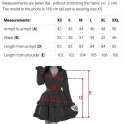 657-2 Elegancka sukienka midi z kopertowym dekoltem i tiulowymi rękawami - beżowa