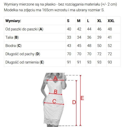 316-11 Koronkowa sukienka z krótkim rękawkiem i dekoltem - PUDROWY RÓŻ