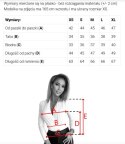 375-11 Stylowe kobiece BODY z kopertowym dekoltem - brąz mokka