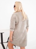 Sukienka damska Plus Size sztruksowa z luźnym fasonem fango