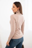 Sweter damski z wiskozy z golfem i długim rękawem fango