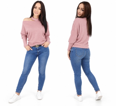 Delikatny sweterek z chokerem JUSTI