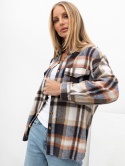 Koszula damska flanelowa oversize w kratę