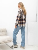 Koszula damska flanelowa oversize w kratę