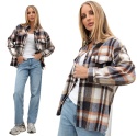 Koszula damska flanelowa oversize w kratę