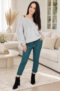 Sweter oversize z ozdobnym sercem HEART